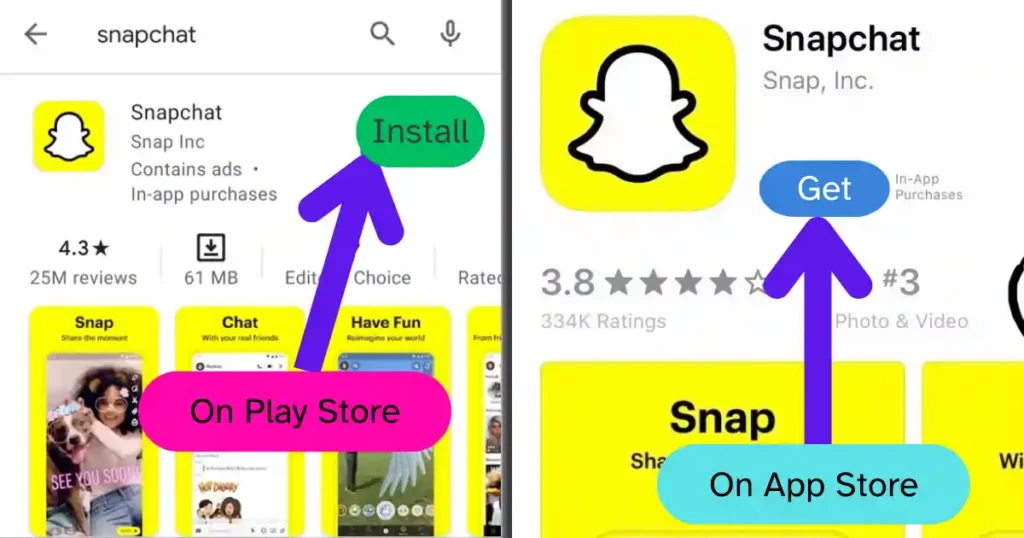 snapchat kaise download karen