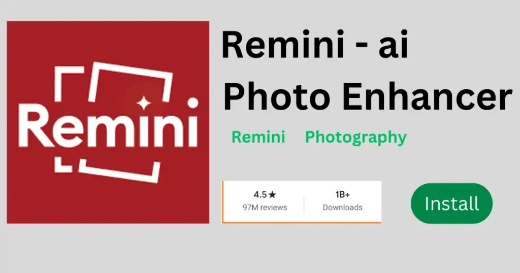 Remini ai Photo cleaner